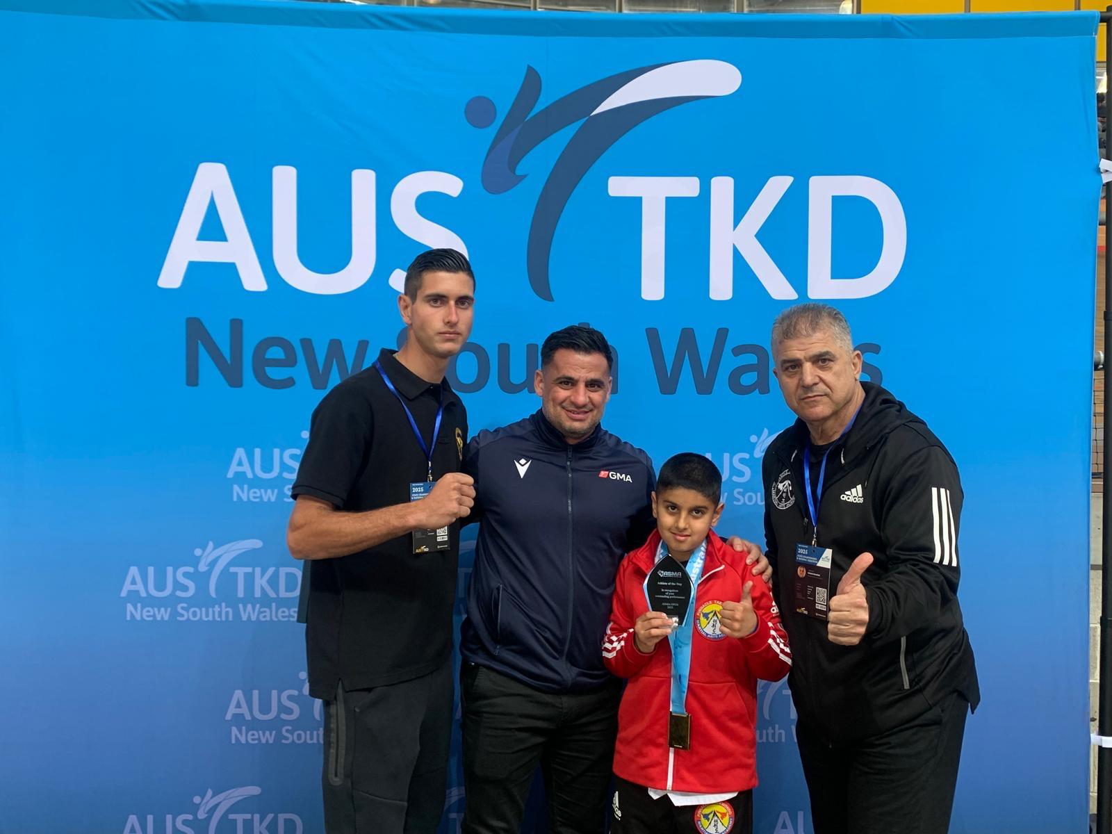 Sam Iskandar Taekwondo Athlete of the Day at Australian Sports and Martial Arts Championships