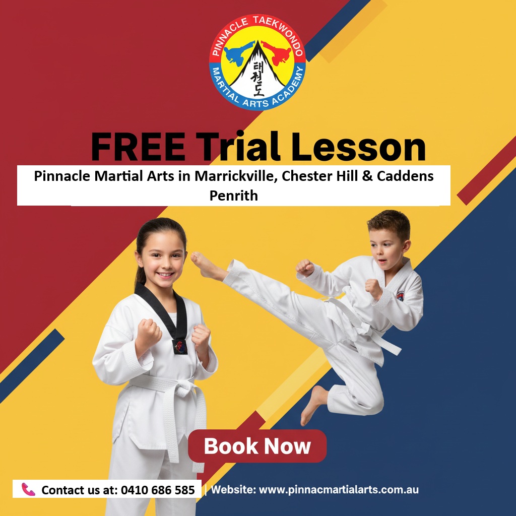 Free trial lesson at Pinnacle Martial Arts in Marrickville, Earlwood, Chester Hill, Caddens in Penrith Sydney