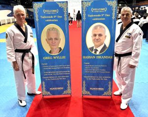 Elite Taekwondo Grand Masters, GM Greg Wyllie and GM Hassan Iskandar PhD OAM