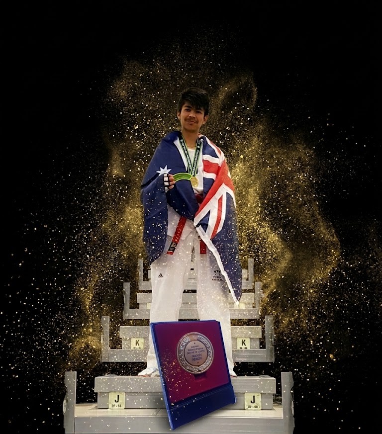 Jamshi Mirzaei Australian Taekwondo Champion and Junior sports Person of the year 2019Jamshi Mirzaei Australian Taekwondo Champion and Junior sports Person of the year 2019