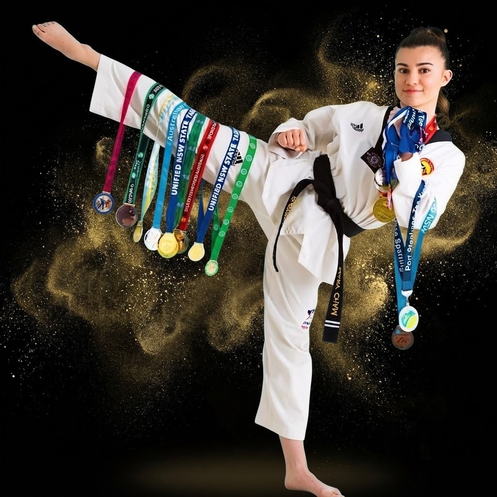 Mary Cham Australian Taekwondo Champion