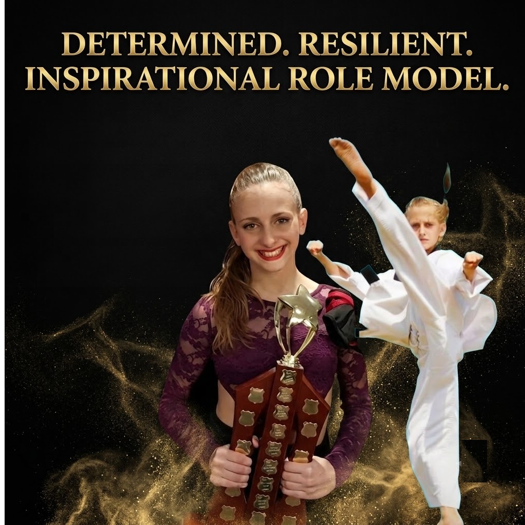 Olivia Tarlamis Australian Taekwondo Champion at the Top Martial Arts Academy in Sydney's Inner West Marrickville